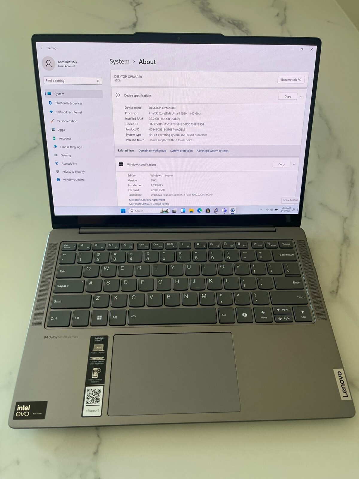 Lenovo Slim 7 14IMH9